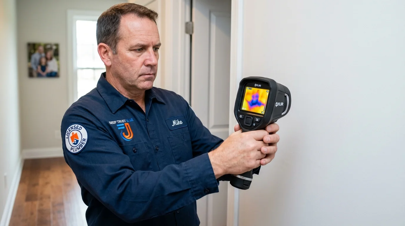 Thermal imaging leak detection by Johns Plumbing LLC in Gladstone